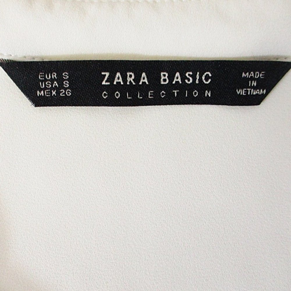 Zara Basic Knotted Twisted Waist Button Front Hi … - image 7